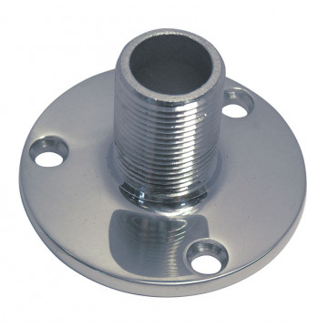 Antennenfuß mit Grundplatte 1"-14 UNS 70 x 40 mm Edelstahl-316 (A4)