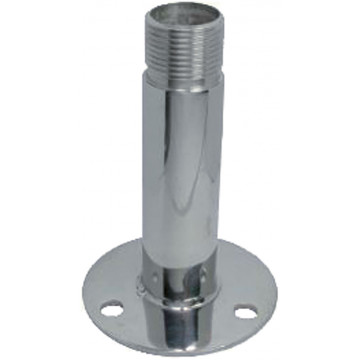 Antennenfuß mit Grundplatte lang 1"-14 UNS 70 x 105 mm Edelstahl-304 (A2)