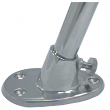 Flaggenstockfuß für Rohr 19 mm Edelstahl-316 (A4)