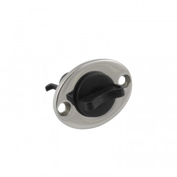 Lenzstopfen oval 51 x 38 mm Edelstahl-316 (A4)
