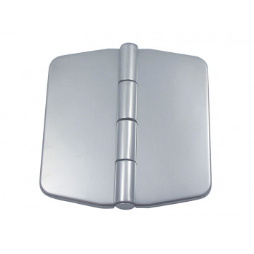 Scharnier mit Abdeckung 74 x 75 mm Edelstahl-316 (A4)