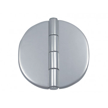 Scharnier mit Abdeckung 65 x 65 mm Edelstahl-316 (A4)