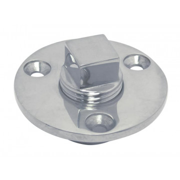 Lenzstopfen rund 50 mm Edelstahl-316 (A4)