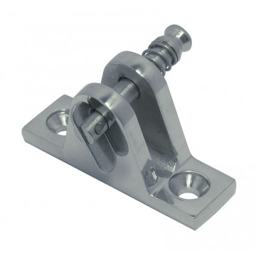 Verdeckbeschlag mit Klappnasenbolzen 80° 56 x 17 mm Edelstahl-316 (A4)
