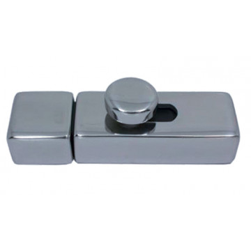 Schieberiegel für Aufbau federgelagert 72 x 30 mm Edelstahl-316 (A4)