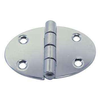 Scharnier oval 67 x 48 mm Edelstahl-304 (A2)
