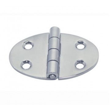 Scharnier oval 51 x 35 mm Edelstahl-304 (A2)