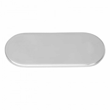 Gegenplatte oval 75 x 30 mm Edelstahl-304 (A2)