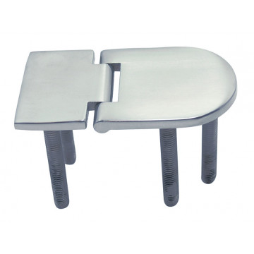 Scharnier mit Gewinde 76 x 40 mm M6 x 45 mm Edelstahl-316 (A4)