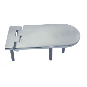 Scharnier mit Gewinde 134 x 65 mm M6 x 45 mm Edelstahl-316 (A4)