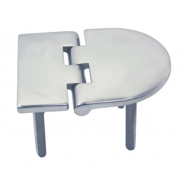 Scharnier mit Gewinde 83 x 65 mm M6 x 45 mm Edelstahl-316 (A4)