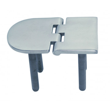 Scharnier mit Gewinde 70 x 40 mm M6 x 45 mm Edelstahl-316 (A4)