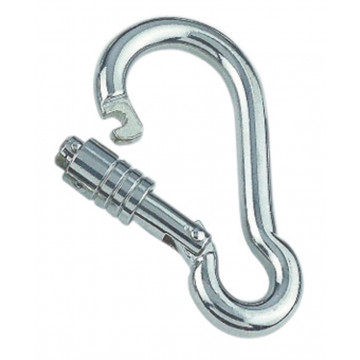 Karabinerhaken mit Springverschluss 10 x 100 mm Edelstahl-316 (A4)
