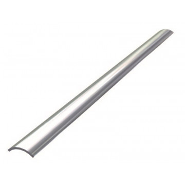 Scheuerleiste halbrund hohl poliert 19 x 6 mm (3m) Edelstahl-316 (A4)