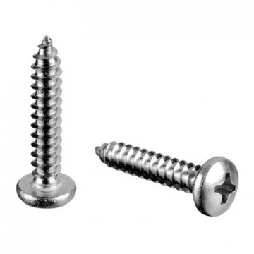Pan-Zylinderplattenschraube mit Kreuzschlitz, D=4,8 x 25 mm, A4-70, QS-9 Edelstahl-316