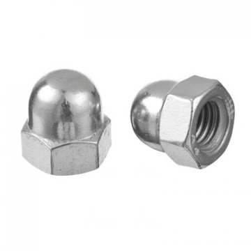 Sechskant-Hutmutter, hohe Form, M8 x 12,5 x 15 mm, A4-70, QS-513 Edelstahl-316