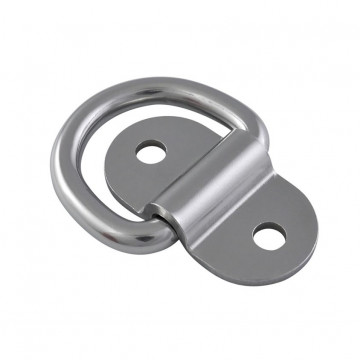 Klappauge D-Ring 8 mm Platte 60 x 32 mm Edelstahl-316 (A4)