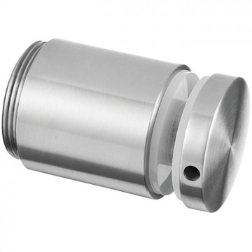 Glasadapter verstellbar 50 mm flach Länge 50 mm Edelstahl matt poliert Modell 0749