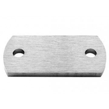 Verankerungsplatte 100 x 50 x 6 mm Edelstahl matt geschliffen