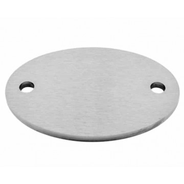 Verankerungsplatte 130 x 90 x 6 mm Edelstahl matt geschliffen