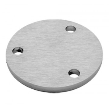 Verankerungsplatte Ø 80 x 6 mm Edelstahl matt geschliffen