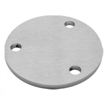 Verankerungsplatte Ø 100 x 6 mm Edelstahl matt geschliffen