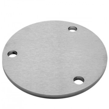 Verankerungsplatte Ø 120 x 6 mm Edelstahl matt geschliffen