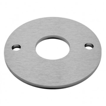 Flansch Ø 120 x 6 mm Bohrung Ø 48,6 mm Edelstahl matt geschliffen