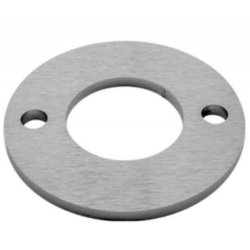 Flansch Ø 100 x 6 mm Bohrung Ø 48,6 mm Edelstahl matt geschliffen