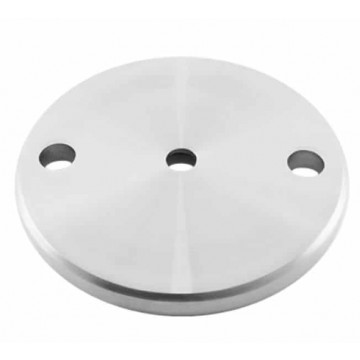 Verankerungsplatte Ø 120 x 10 mm Loch Ø 10,5 mm Edelstahl matt poliert