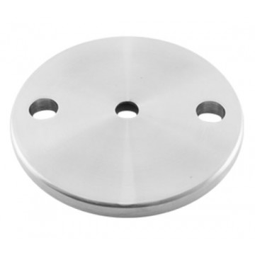 Verankerungsplatte Ø 105 x 8 mm Loch Ø 10,5 mm Edelstahl matt poliert