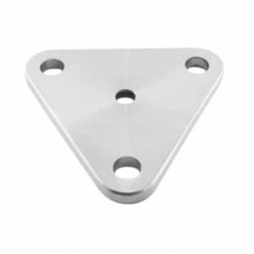 Verankerungsplatte 110 x 110 x 8 mm, Loch 10,5 mm, Edelstahl