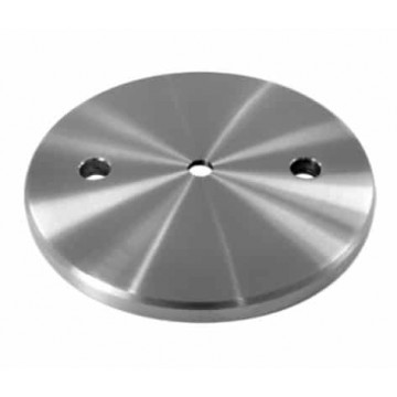 Verankerungsplatte Ø 150 x 10 mm Loch Ø 10,5 mm Edelstahl matt poliert