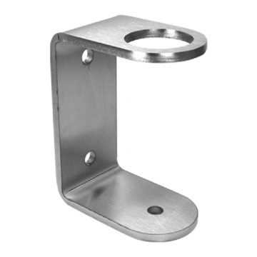 Maueranker für Rohr 42,4 mm Edelstahl matt geschliffen