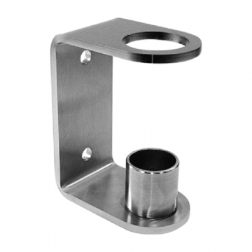 Maueranker mit Klebeverbindung für Rohr 42,4 x 2,0 mm Edelstahl matt geschliffen