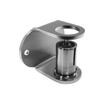 Maueranker mit Klemmverbindung für Rohr 42,4 x 2,0 mm Edelstahl matt geschliffen