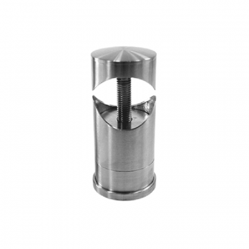 Maueranker verstellbar für Rohr 42,4 mm Wandabstand 52 - 54 mm Edelstahl matt geschliffen