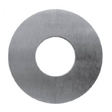 Scheibe Ø 80 x 4 mm Loch Ø 33,7 mm Edelstahl matt geschliffen