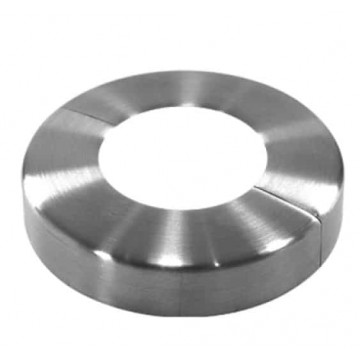 Deckel (teilbar) Ø 85 x 16 mm Loch Ø 42,4 mm Edelstahl matt poliert