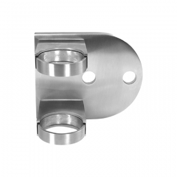 Maueranker für Rohr 42,4 mm Edelstahl matt geschliffen