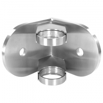Maueranker für Rohr 42,4 mm Edelstahl matt geschliffen