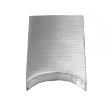 Anschweißlasche 50 x 30 x 6 mm R = 16,85 mm Edelstahl matt geschliffen