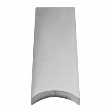 Anschweißlasche 100 x 30 x 6 mm R = 16,85 mm Edelstahl matt geschliffen