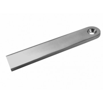 Schweißfahne 160 x 30 x 6 mm Edelstahl matt poliert