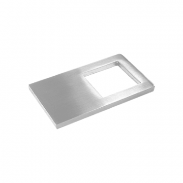 Mauerankerplatte für Rohr 40 x 40 mm, Edelstahl