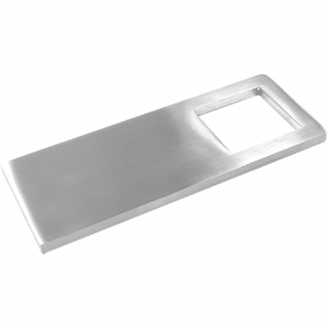 Mauerankerplatte für Rohr 40 x 40 mm, Edelstahl