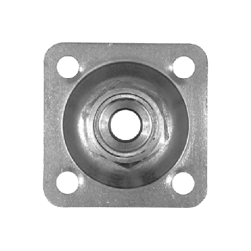 Wandplatte 80 x 80 x 4 mm, Edelstahl