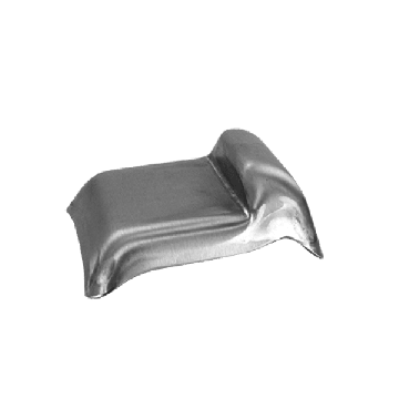 Anlaufschuh klein 130 x 105 x 40 mm, Edelstahl