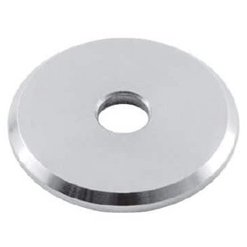 Scheibe Ø 45 x 4 mm Loch Ø 12,5 mm Edelstahl matt geschliffen