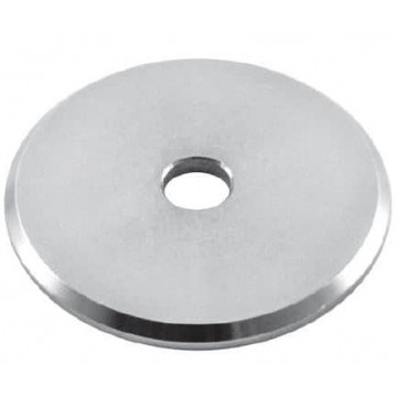 Scheibe Ø 60 x 4 mm Loch Ø 12,5 mm Edelstahl matt geschliffen
